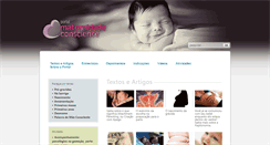 Desktop Screenshot of maternidadeconsciente.com.br