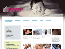 Tablet Screenshot of maternidadeconsciente.com.br